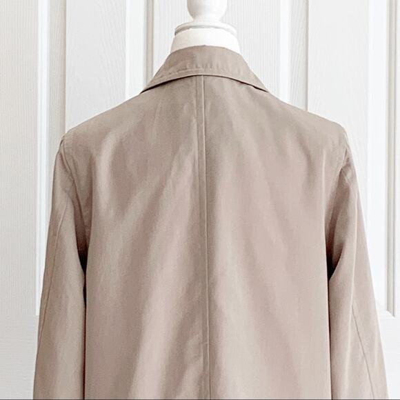 Terry Lewis Rain Coat Classic Luxuries Taupe Rain Lightweight Jacket Small - Picture 14 of 14